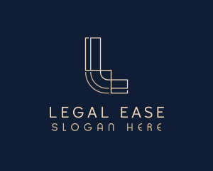 Legal Firm Letter L logo design