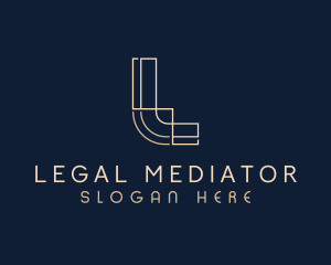 Legal Firm Letter L logo design