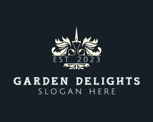 Landscaping Gardening Shears logo design