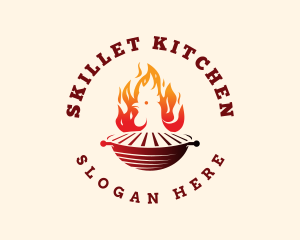 Flame Chicken Grill logo design