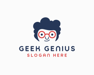 Genius Geek Kid logo design