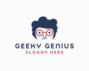 Genius Geek Kid logo design