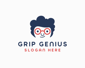 Genius Geek Kid logo design