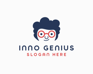 Genius Geek Kid logo design