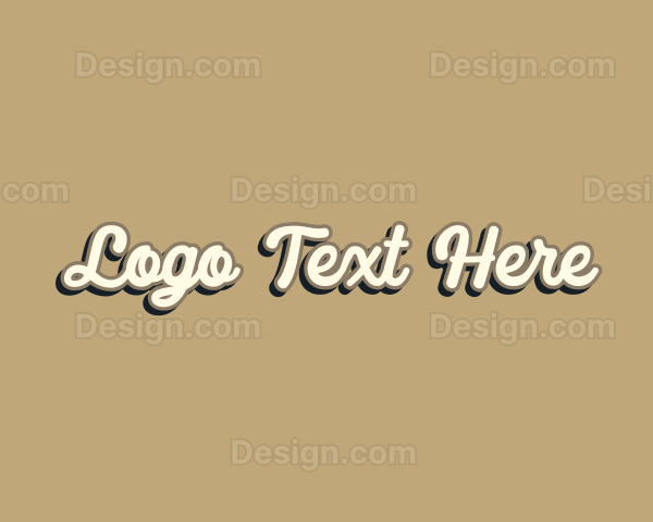 Retro Simple Store Script Logo