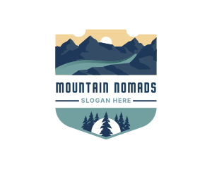 Mountain Outdoor Destination logo design