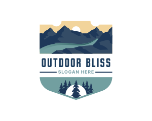 Mountain Outdoor Destination logo design