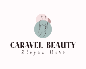 Nude Woman Beautiful logo design