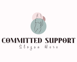 Nude Woman Beautiful logo design