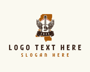 Mississippi Guitar Country Music logo
