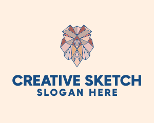 Geometric Animal Owl logo