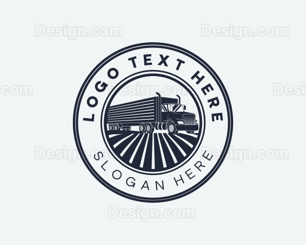 Logistics Truck Transportation Logo