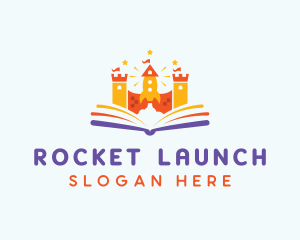 Rocket Castle Book logo design