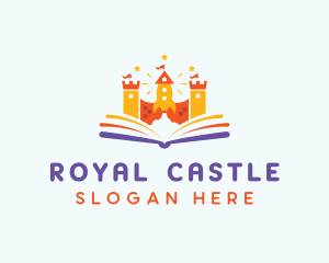 Rocket Castle Book logo design