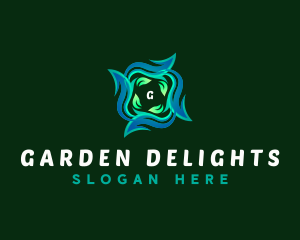 Organic Leaves Plant logo design