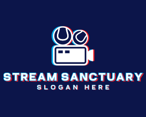 Glitchy Sports Vlogger logo