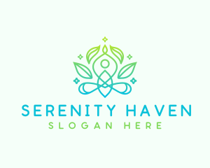 Yoga Leaf Wellness logo design