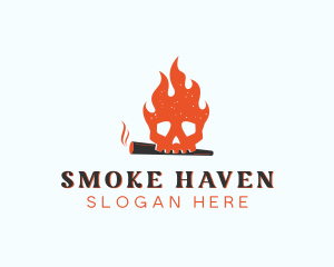 Skull Smoke Cigarette logo