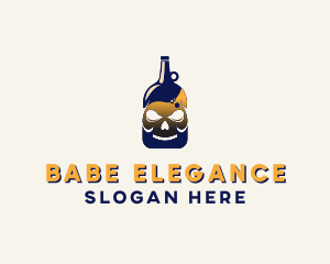 Skull Liquor Bar  logo design