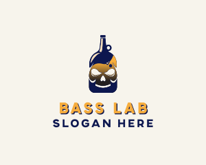 Skull Liquor Bar  logo design