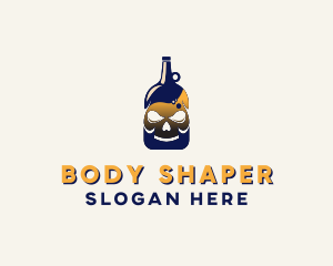 Skull Liquor Bar  logo design