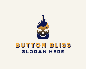 Skull Liquor Bar  logo design