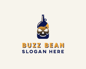 Skull Liquor Bar  logo design