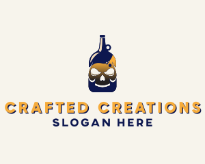 Skull Liquor Bar  logo design