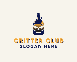 Skull Liquor Bar  logo design