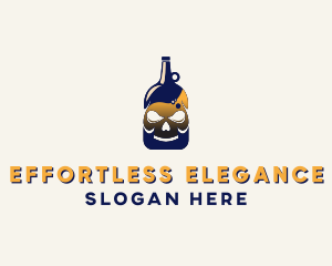 Skull Liquor Bar  logo design