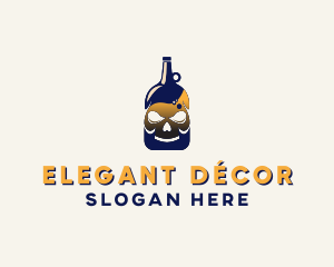 Skull Liquor Bar  logo design