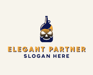 Skull Liquor Bar  logo design