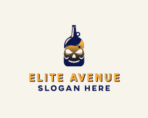 Skull Liquor Bar  logo design