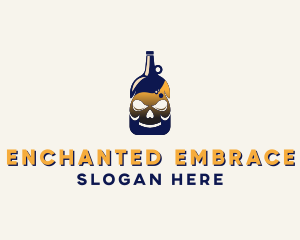 Skull Liquor Bar  logo design