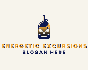 Skull Liquor Bar  logo design