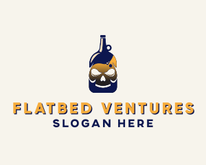 Skull Liquor Bar  logo design