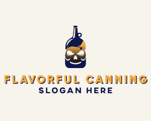 Skull Liquor Bar  logo design