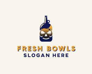 Skull Liquor Bar  logo design