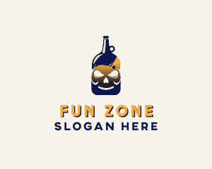 Skull Liquor Bar  logo design