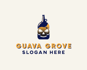 Skull Liquor Bar  logo design