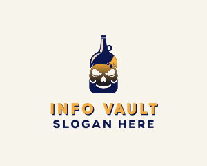 Skull Liquor Bar  logo design