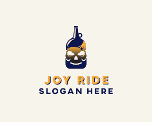 Skull Liquor Bar  logo design