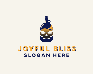 Skull Liquor Bar  logo design