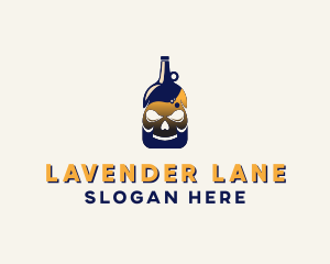 Skull Liquor Bar  logo design