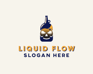 Skull Liquor Bar  logo design