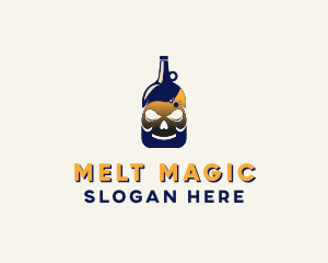 Skull Liquor Bar  logo design