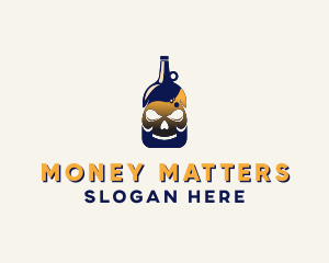 Skull Liquor Bar  logo design