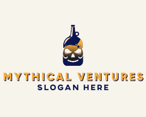 Skull Liquor Bar  logo design