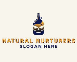 Skull Liquor Bar  logo design