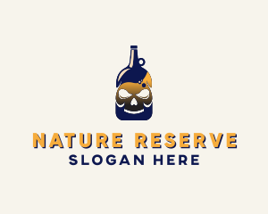 Skull Liquor Bar  logo design